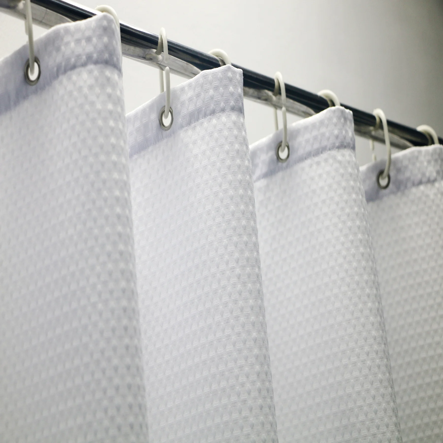 Minghe Fabric Shower Curtain,Heavy Duty Cloth Bathroom Shower Curtain,Polyester Shower Curtain Waffle 230 gsm - Image 5