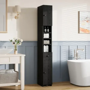 IRONCK Bathroom Storage Cabinet, 70.9 Inch Tall Bathroom Cabinet with Doors, Narrow Storage Organizers with Adjustable Shelf