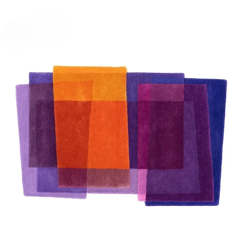 Luxury Carpets for Living Room Dopamine Bedroom Decor Irregular Carpet Creative Colorful Bedside Floor Mat Fluffy Soft Plush Rug - Image 17