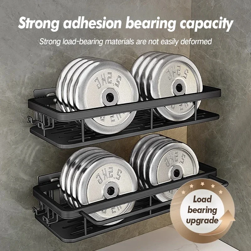 Bathroom Storage Rack Stainless Steel Anti Rust Storage Shower Rack Suction Cup Storage Rack Household Storage Appliances - Image 5