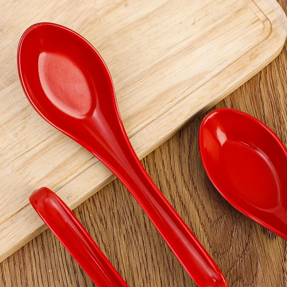 1/5/10pcs Mighty Porcelain Anti-Shock Spoons Japanese Rice Spoon Dumplings Porridge Soup Spoon Restaurant Bar Kitchen Cutlery - Image 5