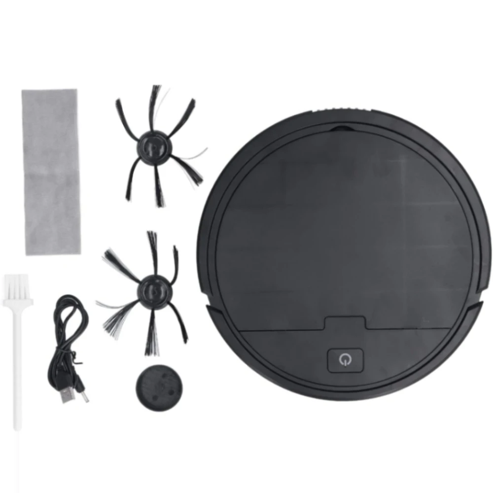 3-in-1 Smart Sweeping Robot: Vacuum, Sweep, and Mop - USB Rechargeable Efficient USB Rechargeable Mini Vacuum Robot with Mopping - Image 7