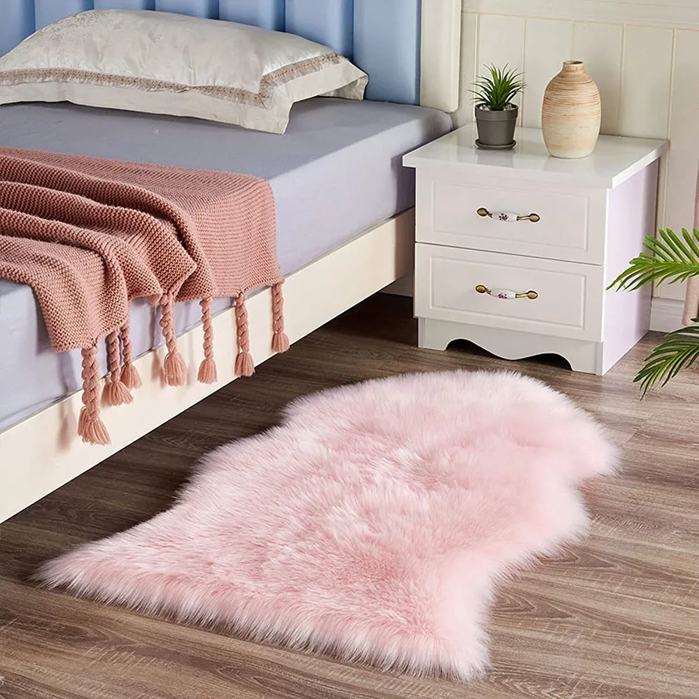 Washable Long Hair Luxury Carpet Modern Home Decoration Living Room Bedroom Bedside Soft Faux Fur Mat Fluffy White Furry Carpets - Image 17