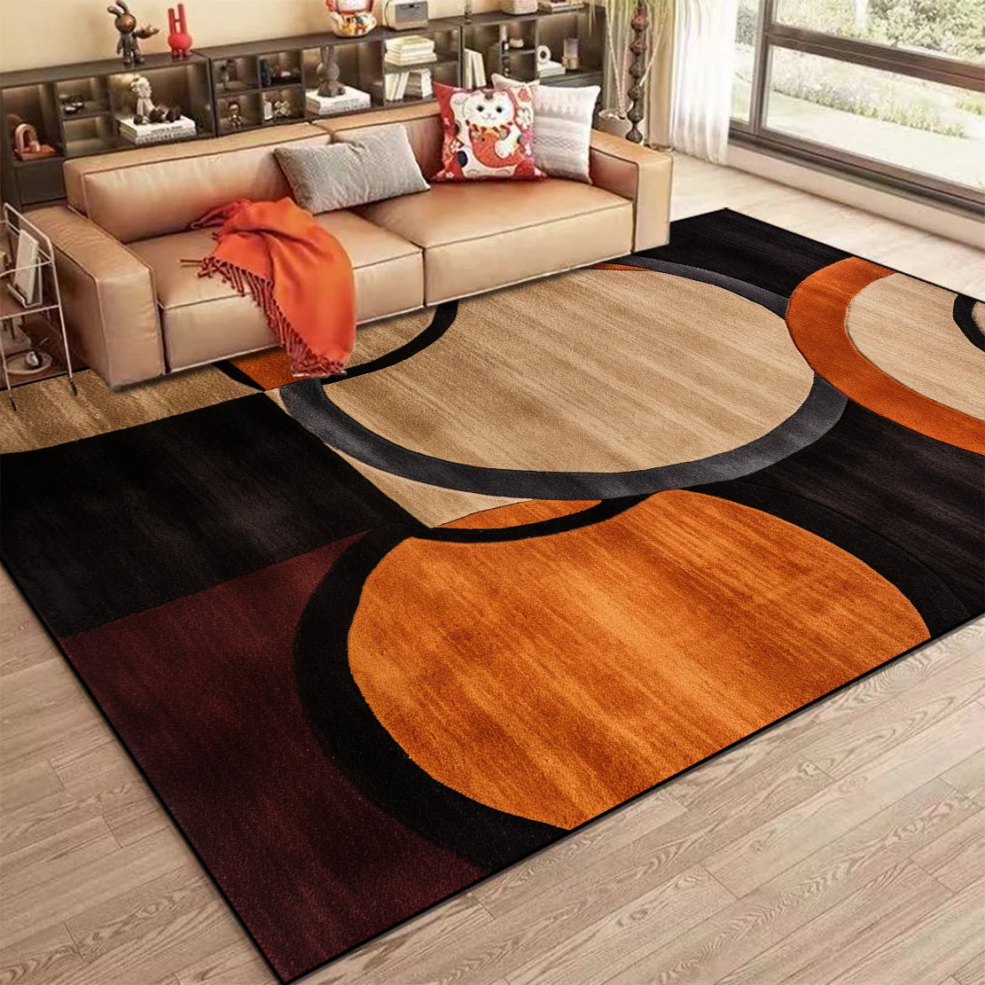 Nordic Abstract Carpet for Living Room Modern Geometry Sofa Coffee Table Non-slip Floor Mat Home Bedroom Decor Bedside Soft Rugs - Image 10