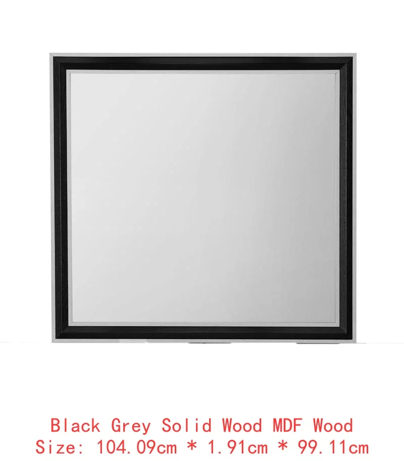 5PC King Bedroom Set – Grey & Black Design - Image 21