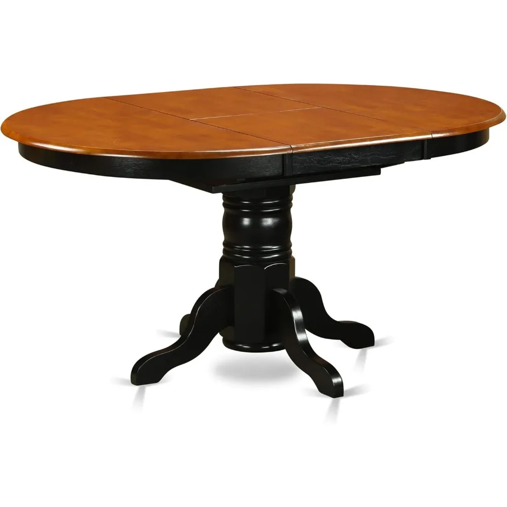 7-Piece Dining Set with Oval Table and Butterfly Leaf Extension, Including 6 Chairs - Image 5