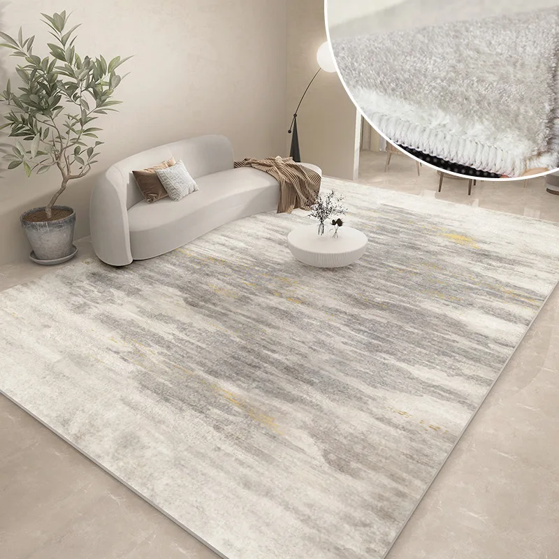 Modern Carpets for Living Room Abstract Large Area Plush Rugs Bedroom Decor Bedside Carpet Grey Thickened Floor Mat Lounge Rug - Image 4