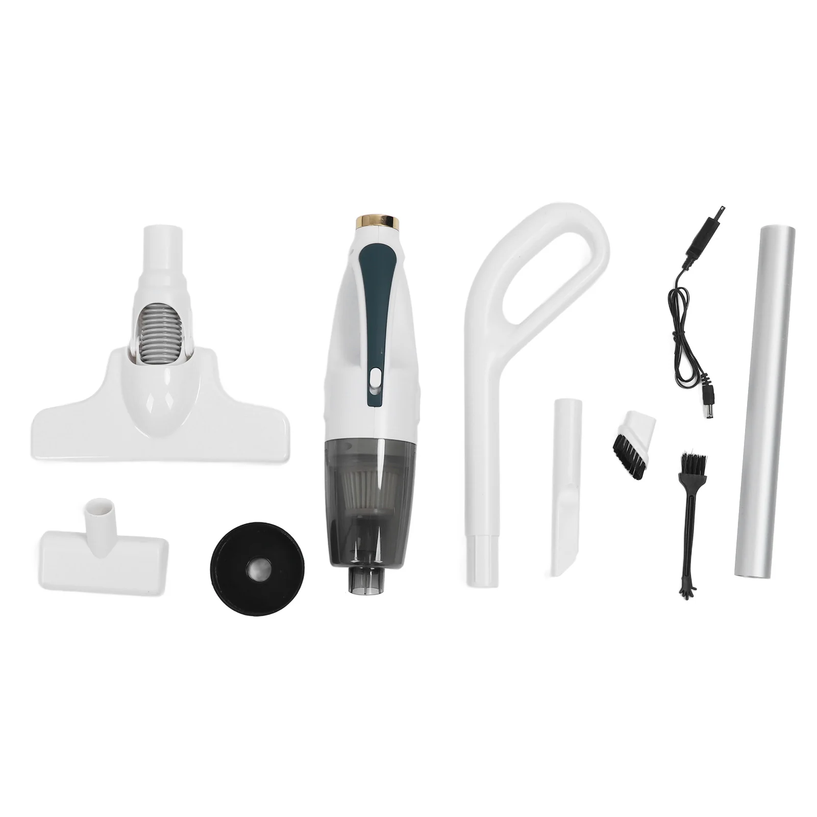 Handheld Vacuum Cleaner with 4 Heads Strong Suction 30min Endurance Low Noise Pet Hair Removal Cordless for Home Car - Image 5