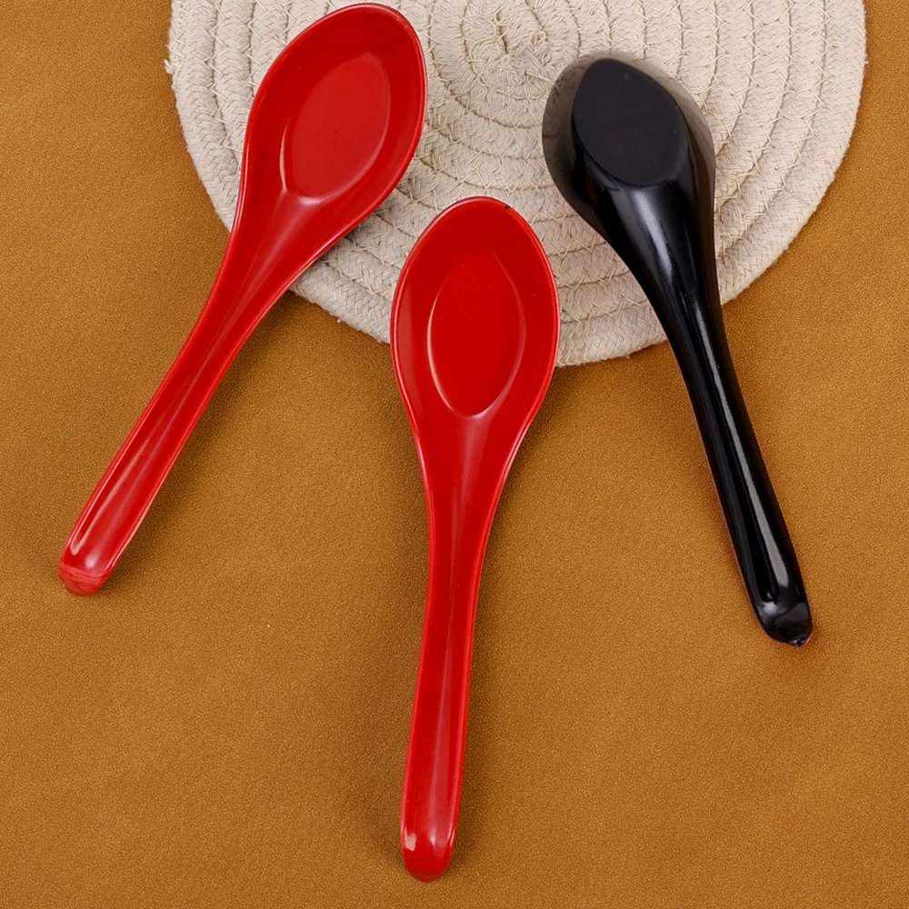 1/5/10pcs Mighty Porcelain Anti-Shock Spoons Japanese Rice Spoon Dumplings Porridge Soup Spoon Restaurant Bar Kitchen Cutlery - Image 6