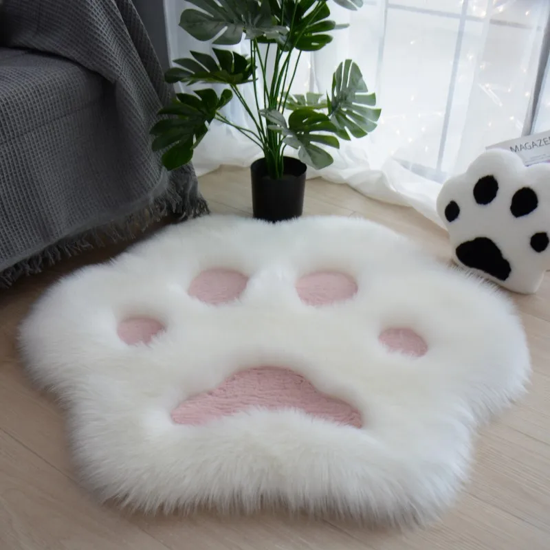 Lovely Cat Paw Pattern Soft Plush Carpet Home Rugs and Carpets for Home Living Room - Image 11