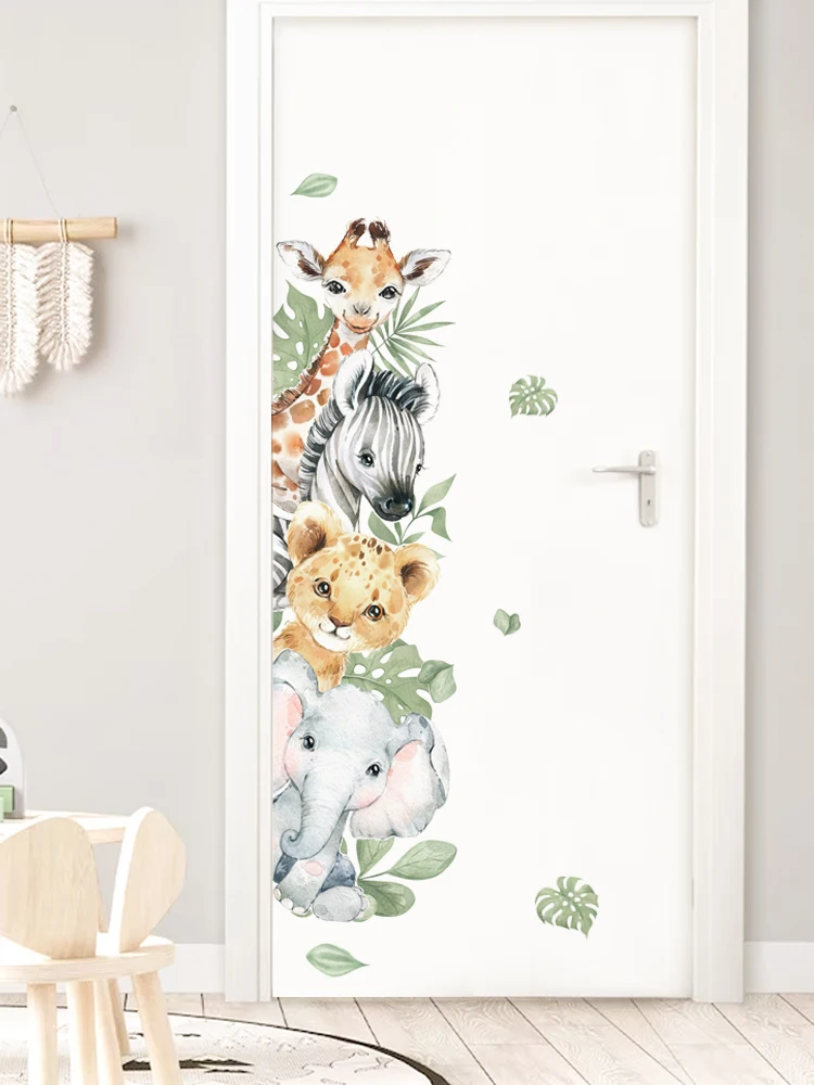 Forest Animals Theme Bear Deer Rabbit Children's Wall Stickers for Kids Room Baby Room Decoration Wallpaper Wall Decals Nursery - Image 6