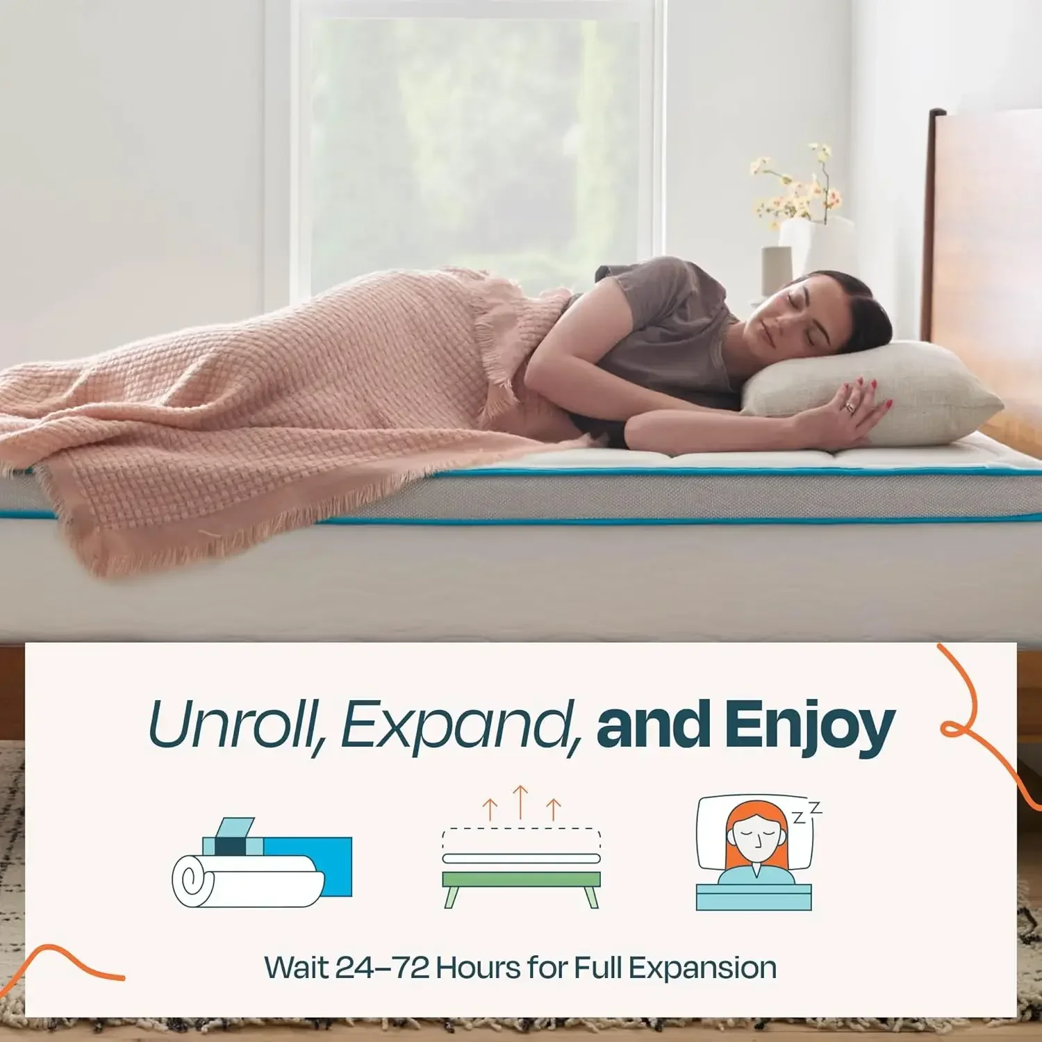 12 Inch Spring Hybrid Mattress - Medium Plush Feel - Bed in a Box Pressure Relief and Adaptive Support,Bedroom - Queen Size - Image 5
