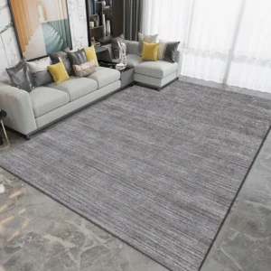 Modern Solid Color Gradation Living Room Carpet Simple Rugs for Bedroom Decor Dirt Resistance Black Floor Mat Large Parlor Rug