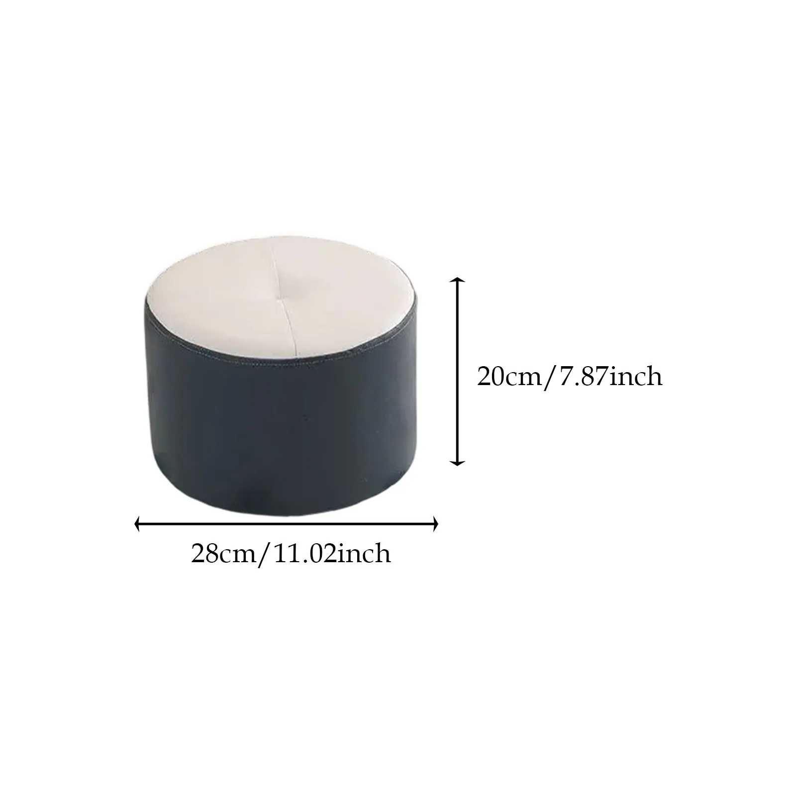 Small Foot Stool Ottoman Footrest Round Decorative Stool for Bedroom Entrance Apartment Kids Chair Living Room Shoe Stool - Image 8