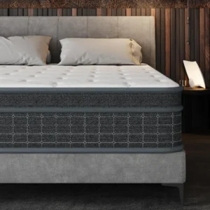 King Size Mattress, 12 Inch King Mattress in a Box, Individually Pocketed Springs, Pressure Relief, Motion Isolation, Provides
