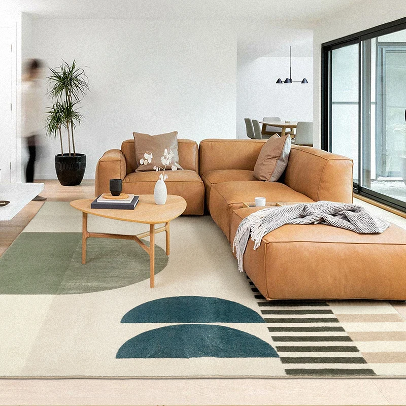 Home Plush Washable Mat Modern Minimalist Carpets for Living Room Fluffy Soft Lounge Rug Nordic Bedroom Decor Geometric Carpet - Image 2