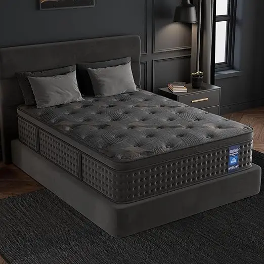 12 Inch Queen Size Hybrid Mattress with Memory Foam and Pocketed Springs for Enhanced Comfort and Motion Separation - Image 7