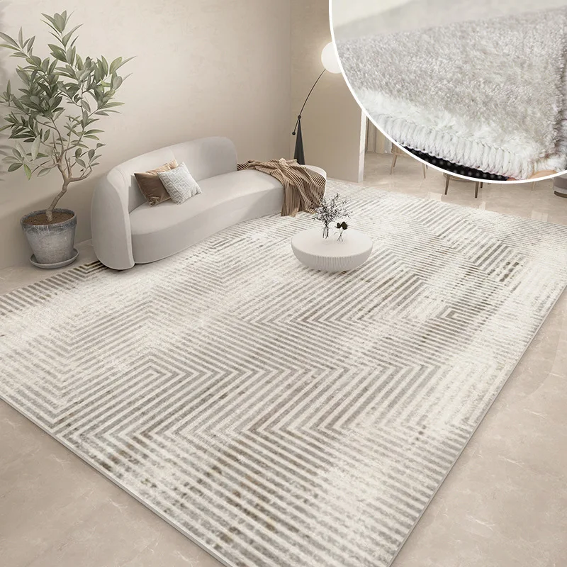 Modern Carpets for Living Room Abstract Large Area Plush Rugs Bedroom Decor Bedside Carpet Grey Thickened Floor Mat Lounge Rug - Image 8