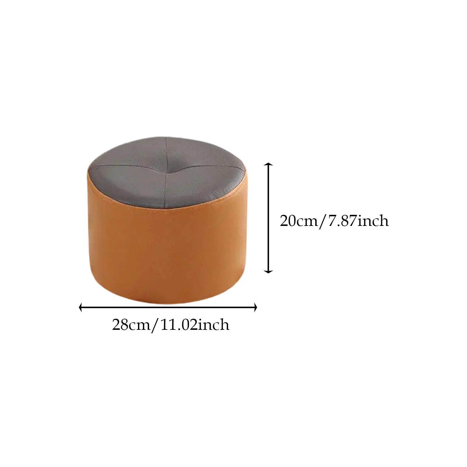 Small Foot Stool Ottoman Footrest Round Decorative Stool for Bedroom Entrance Apartment Kids Chair Living Room Shoe Stool - Image 10