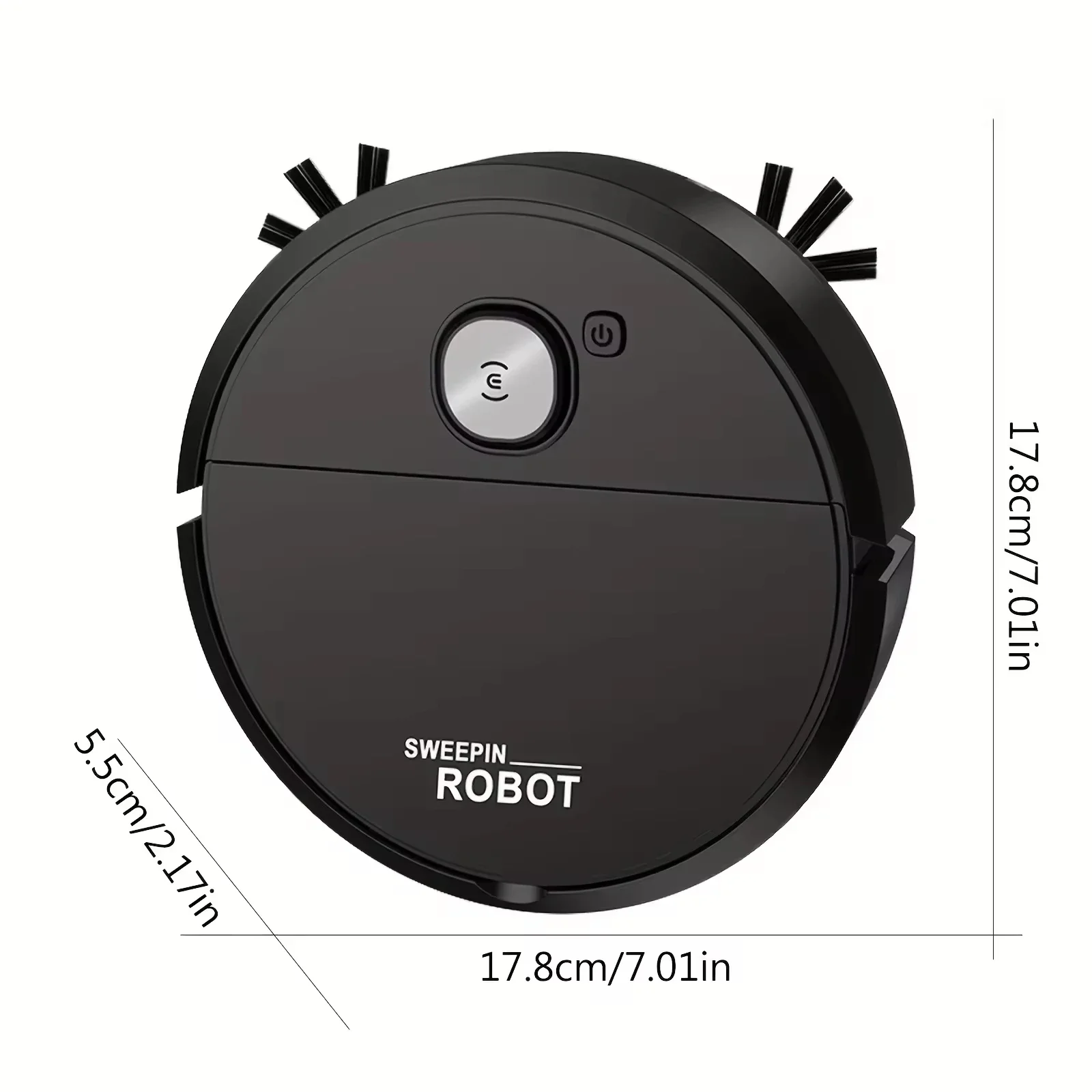 4000Pa Robot Vacuum Cleaner 3-in-1 Sweeping Mopping Robot Strong Suction Quiet Auto Cleaner for Home Dust Pet Hair Floors & Rugs - Image 6