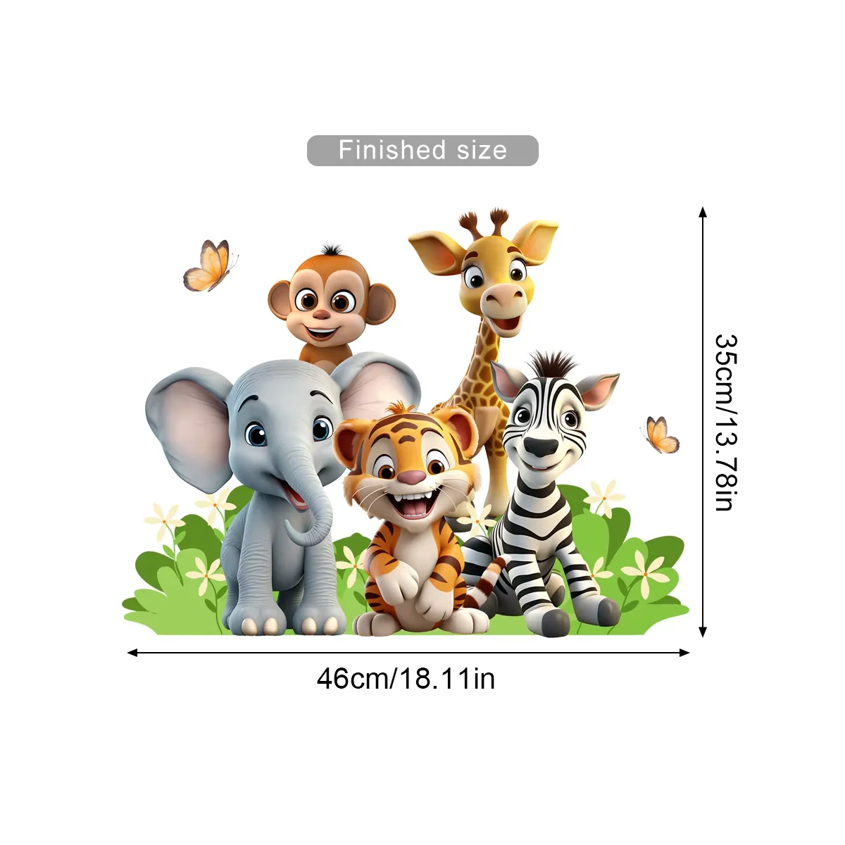 Forest Animals Theme Bear Deer Rabbit Children's Wall Stickers for Kids Room Baby Room Decoration Wallpaper Wall Decals Nursery - Image 8