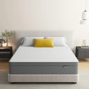 12 inch Queen Mattress, Cooling-Gel Memory Foam and Pocket Spring Hybrid Mattress, Medium Firm Feel, Mattresses in a Box