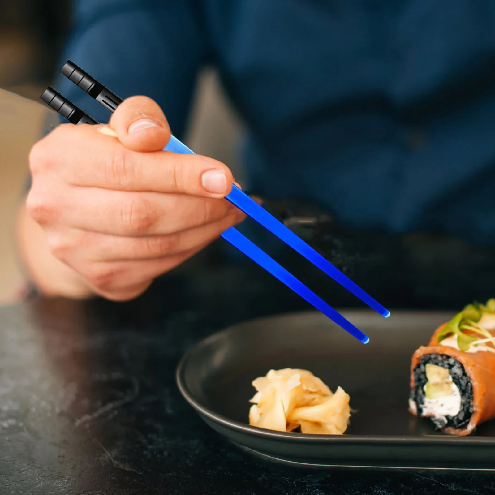 1Pair LED Luminous Chopsticks Light Up Dinning Party Tableware Multicolor Kitchen Accessories Led Stick Kitchenware Idea Product - Image 4