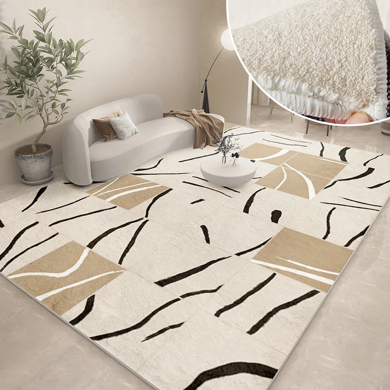 Modern Carpets for Living Room Abstract Large Area Plush Rugs Bedroom Decor Bedside Carpet Grey Thickened Floor Mat Lounge Rug - Image 19
