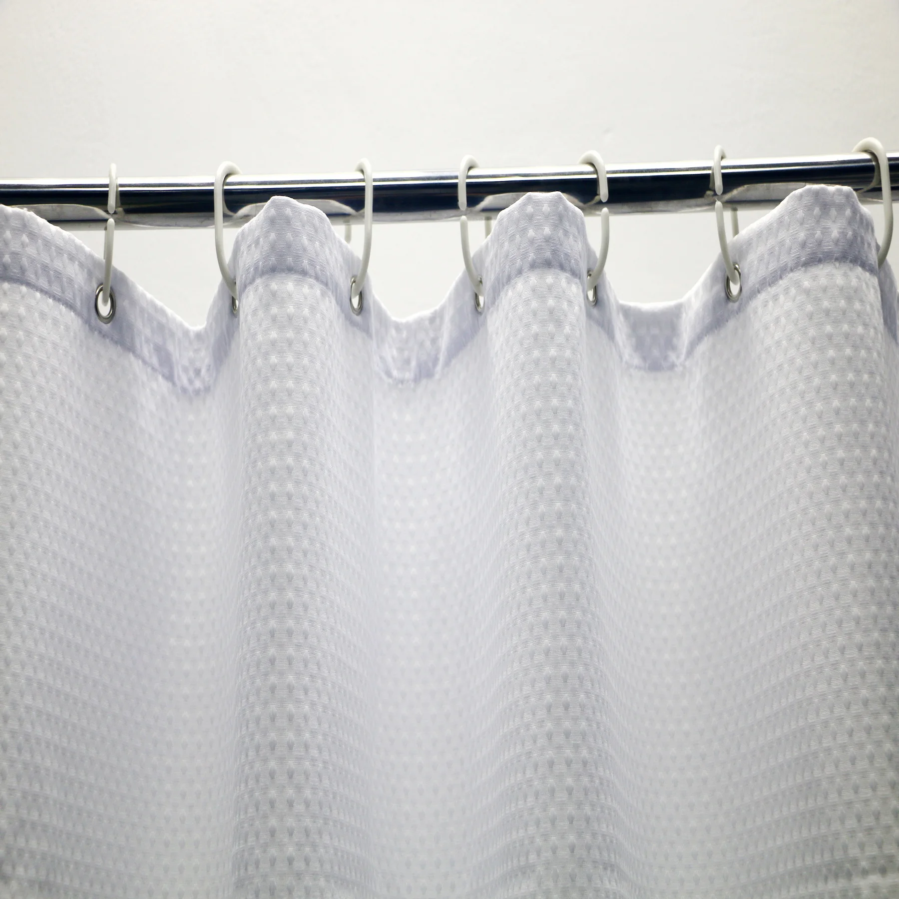 Minghe Fabric Shower Curtain,Heavy Duty Cloth Bathroom Shower Curtain,Polyester Shower Curtain Waffle 230 gsm - Image 4
