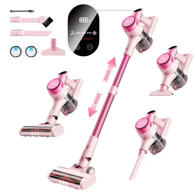 Homeika Cordless Vacuum Cleaner,23KPa 48mins Powerful Suction Vacuum LED Display,Lightweight Stick for HardFloor/Carpet/Pet Hair - Image 7