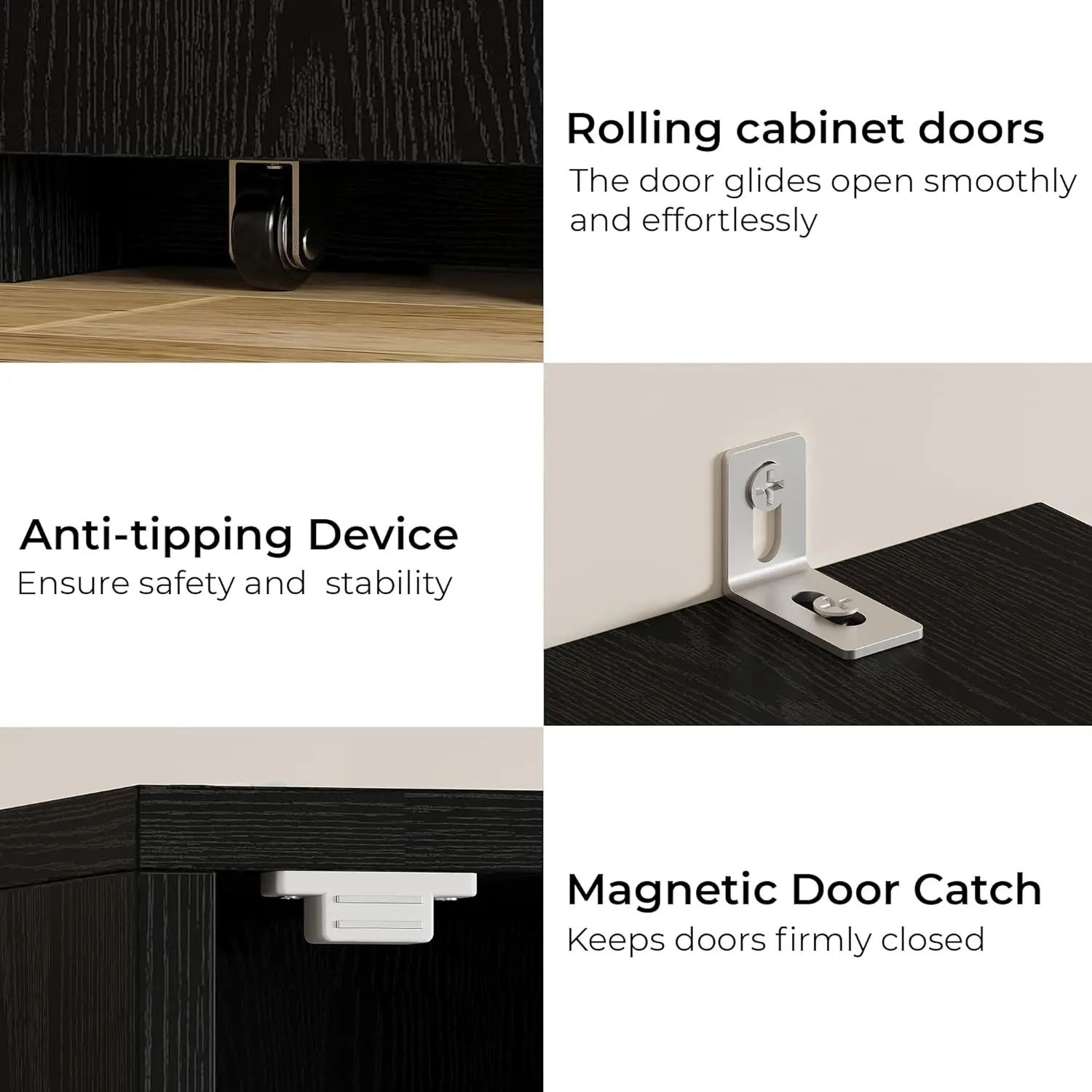 IRONCK Bathroom Storage Cabinet, 70.9 Inch Tall Bathroom Cabinet with Doors, Narrow Storage Organizers with Adjustable Shelf - Image 6