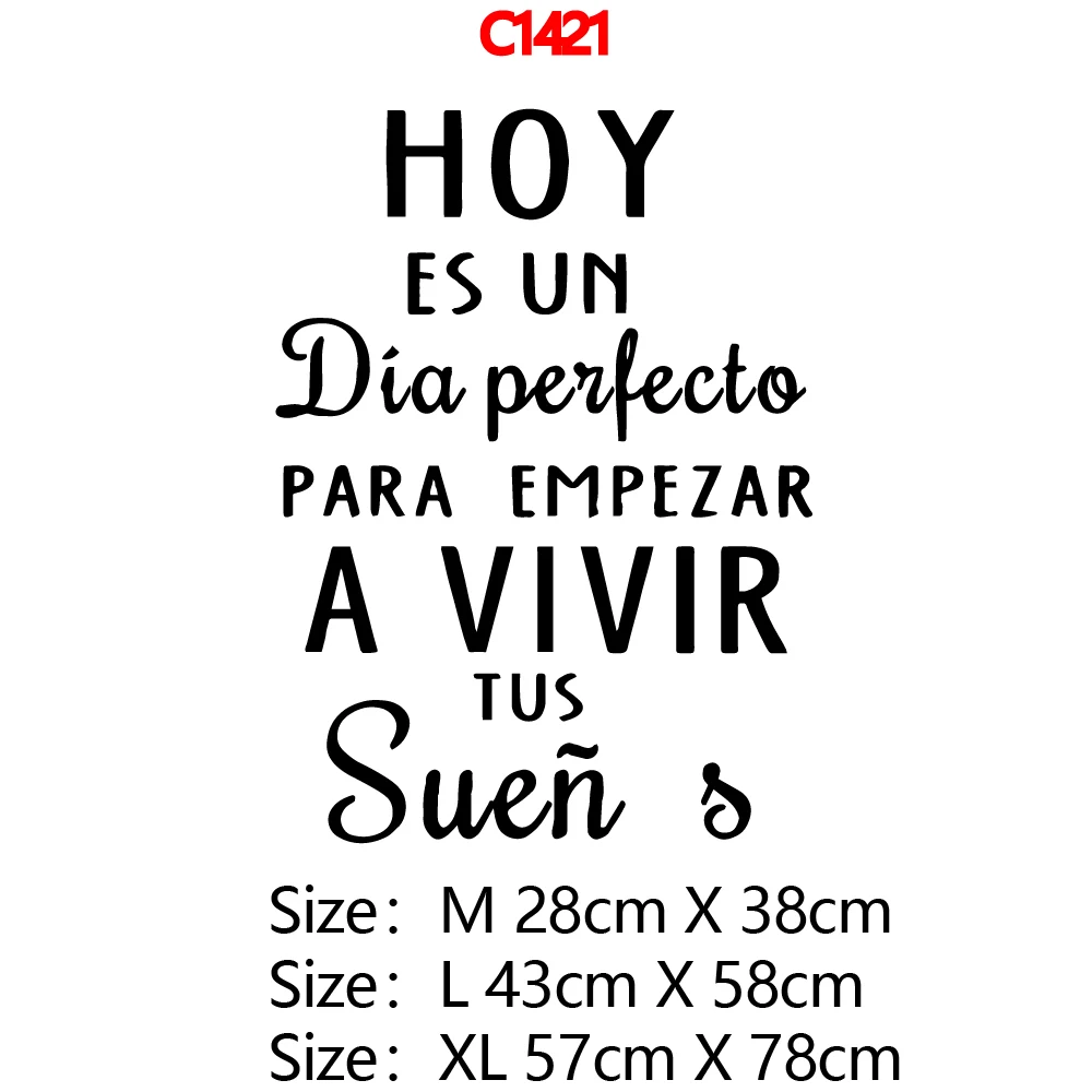 1 pc NEW nice Spanish quotes Nursery Wall Stickers Vinyl Art Decals For Kids Rooms bedroom Decoration Wall Decoration Murals - Image 11