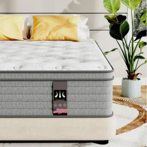 Full Mattress, 14 Inch Hybrid Full Size Mattress in a Box, Pocket Spring and Memory Foam for Pressure Relief, Motion Isolation