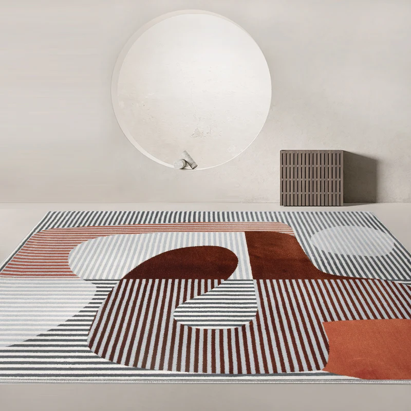 Home Plush Washable Mat Modern Minimalist Carpets for Living Room Fluffy Soft Lounge Rug Nordic Bedroom Decor Geometric Carpet - Image 4