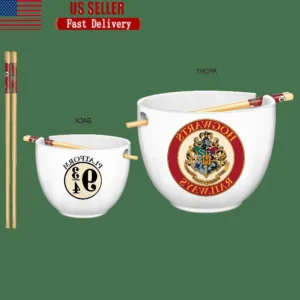 Lilo and Stitch Ramen Bowl with Chopsticks 20oz Ceramic Durable BPA Free Microwave Safe Kitchen Essential Perfect Gift