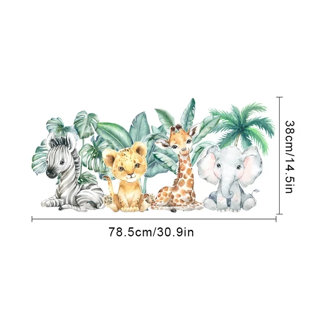 Forest Animals Theme Bear Deer Rabbit Children's Wall Stickers for Kids Room Baby Room Decoration Wallpaper Wall Decals Nursery - Image 19