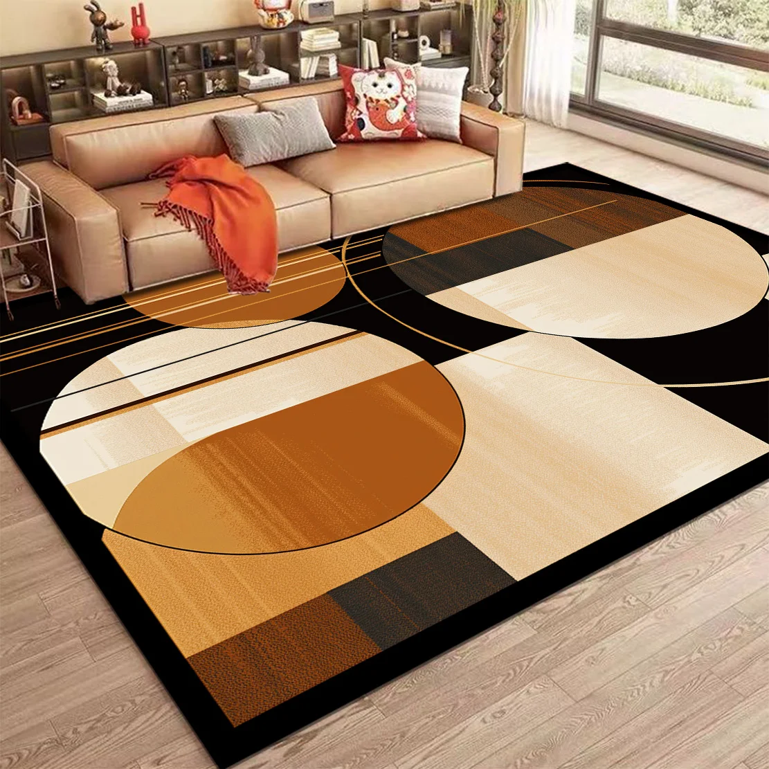 Nordic Abstract Carpet for Living Room Modern Geometry Sofa Coffee Table Non-slip Floor Mat Home Bedroom Decor Bedside Soft Rugs - Image 7