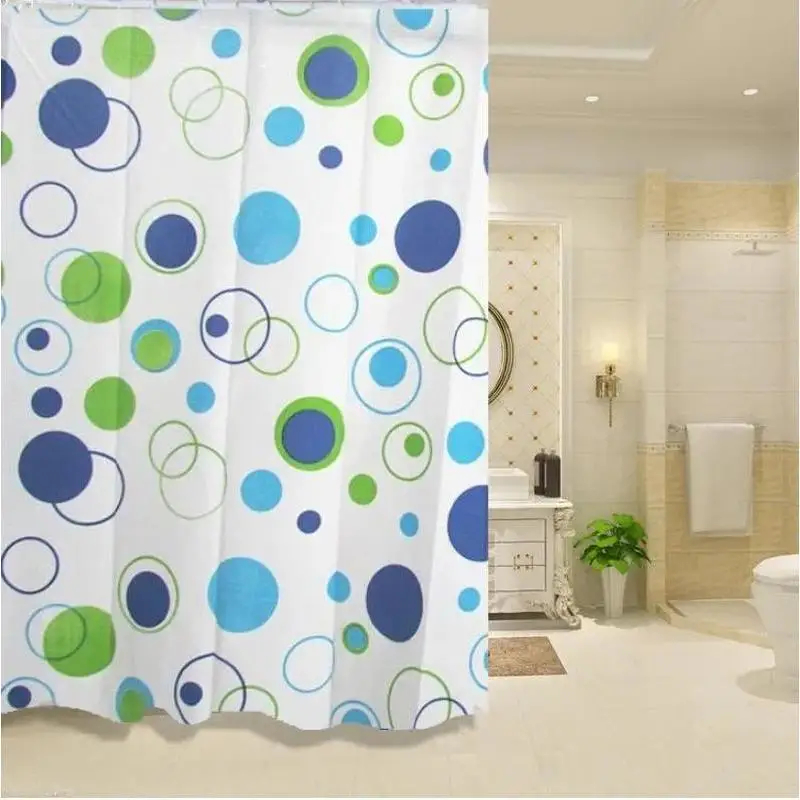 180*200cm Bathroom Curtain Waterproof Shower Curtain With 12 Curtain Hooks And Rings Shower Curtain Set