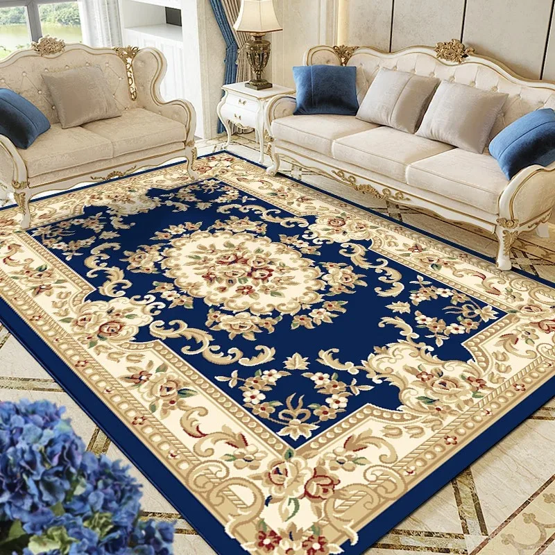 Retro Pattern Printed Carpet for Living Room Carpet Household Sofa Table Anti-slip Carpet Large Area Rugs Polyester Home Decor - Image 2