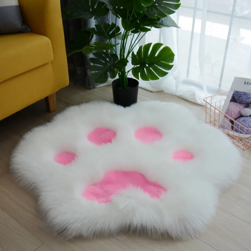 Lovely Cat Paw Pattern Soft Plush Carpet Home Rugs and Carpets for Home Living Room - Image 7