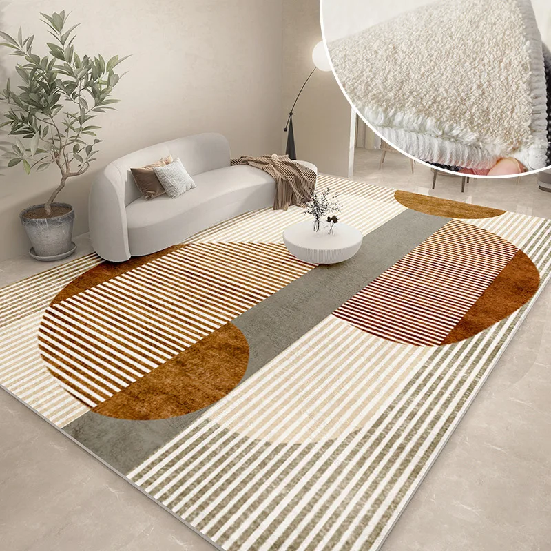 Modern Carpets for Living Room Abstract Large Area Plush Rugs Bedroom Decor Bedside Carpet Grey Thickened Floor Mat Lounge Rug - Image 15