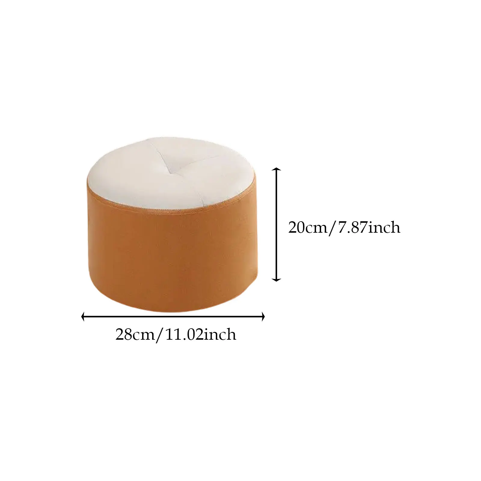Small Foot Stool Ottoman Footrest Round Decorative Stool for Bedroom Entrance Apartment Kids Chair Living Room Shoe Stool - Image 9