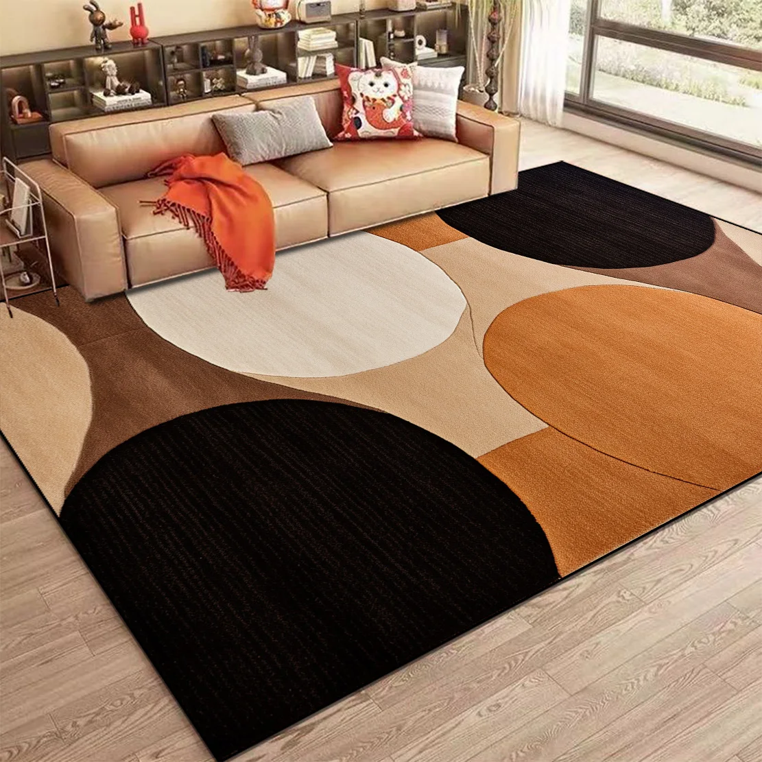 Nordic Abstract Carpet for Living Room Modern Geometry Sofa Coffee Table Non-slip Floor Mat Home Bedroom Decor Bedside Soft Rugs - Image 8