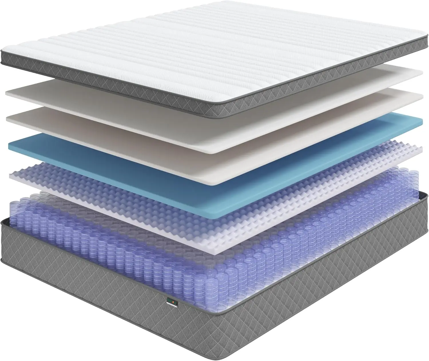 10/12 Inch Full Queen Size Mattress with Cooling-Gel Memory Foam &Pocket Spring Hybrid, CertiPUR-US Certified, Medium Firm - Image 5