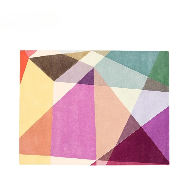 Luxury Carpets for Living Room Dopamine Bedroom Decor Irregular Carpet Creative Colorful Bedside Floor Mat Fluffy Soft Plush Rug - Image 14