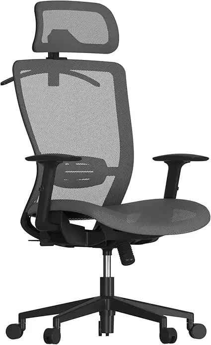 Ergonomic High-Back Mesh Swivel Chair for Executive Offices with Adjustable Lumbar Support - Image 8