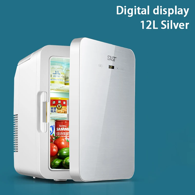 12L Portable Mini Refrigerator Student Dormitory Heating And Cooling Cosmetics Car Home Dual-Use Refrigeration And Preservation - Image 5