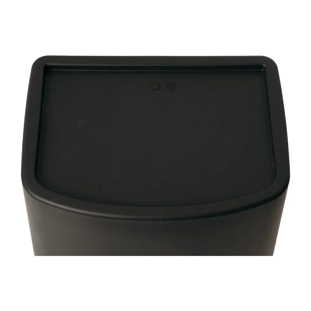 11 Gallon Rectangular Trash Can Plastic Wastebasket Flip Open Lid Durable Indoor Use Easy Clean Surface - Image 5