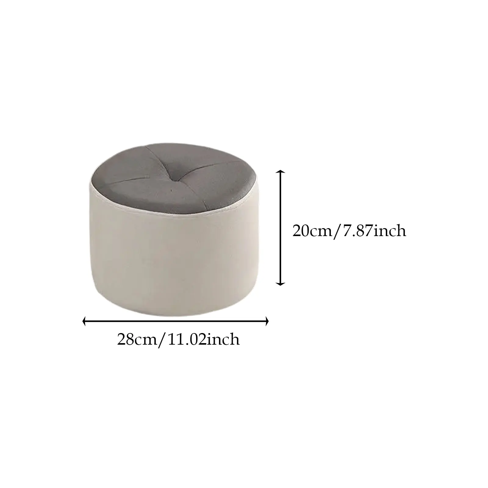 Small Foot Stool Ottoman Footrest Round Decorative Stool for Bedroom Entrance Apartment Kids Chair Living Room Shoe Stool - Image 6