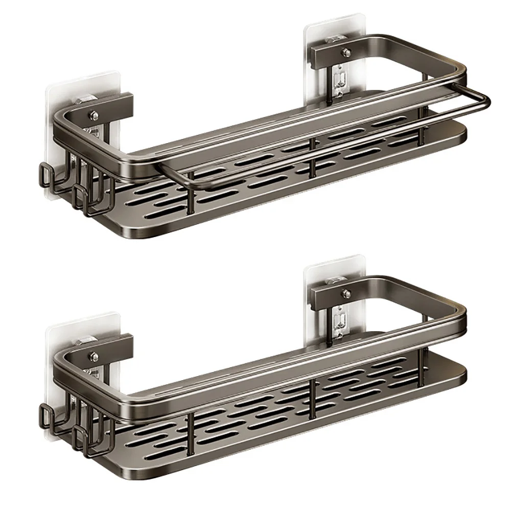 Bathroom Storage Rack Stainless Steel Anti Rust Storage Shower Rack Suction Cup Storage Rack Household Storage Appliances - Image 6